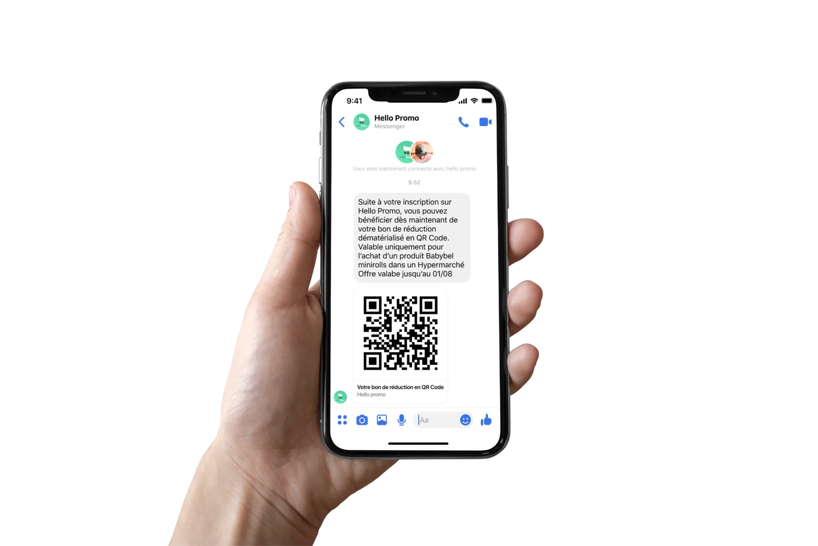 Web app Hello Promo — parcours QR Code