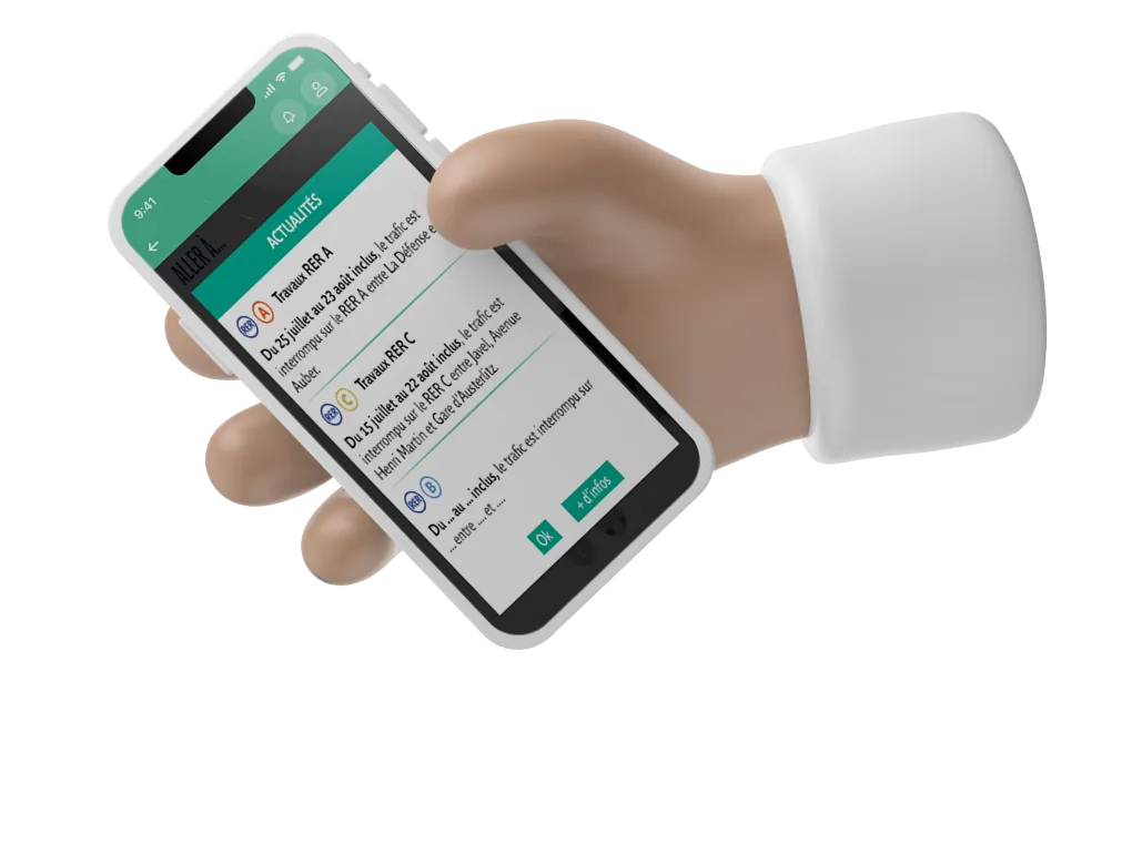 Application Visiter Paris — composants d’alerte